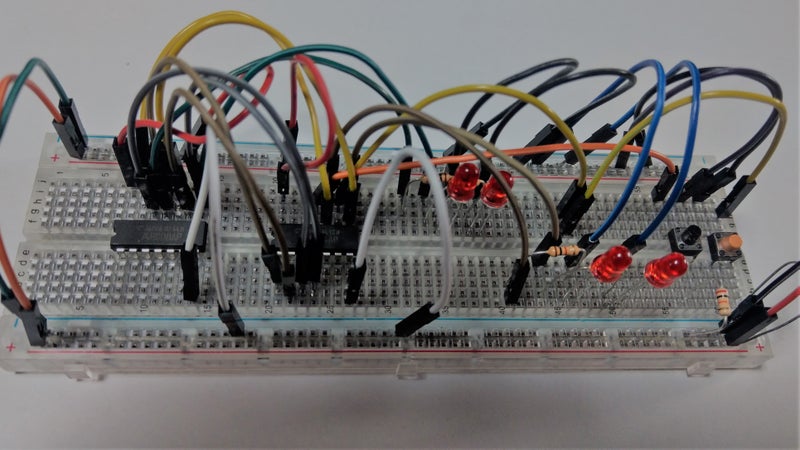完成品(ブレッドボード)